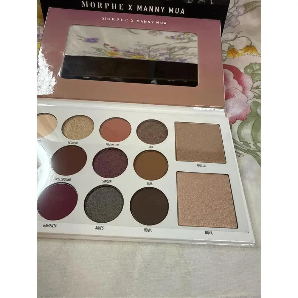 Morphe x Manny MUA Glam Palette Eyeshadow‎ Highlighter Makeup